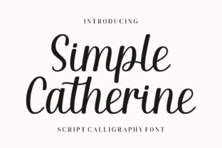 Simple Catherine Fontes Script Fonte Por Creative Fabrica Fonts 1