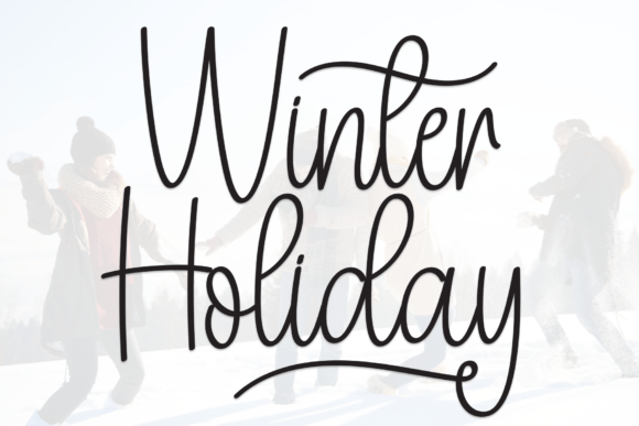 Winter Holiday Script & Handwritten Font By Misterletter.co