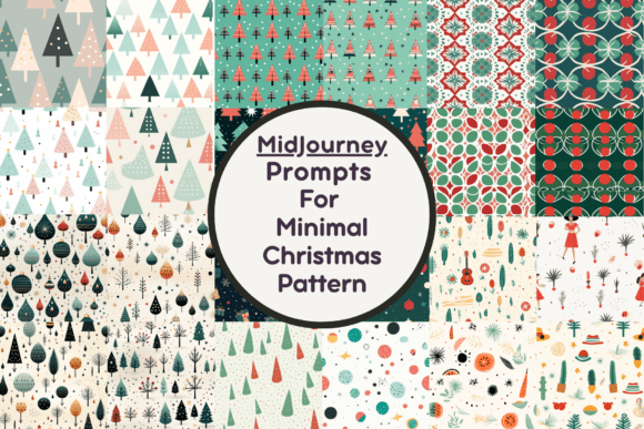 Ai Prompt for Minimal Christmas Pattern Grafik KI-generiert Von Milano Creative