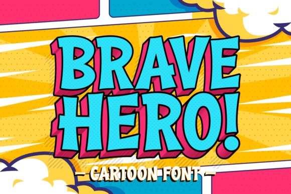 Brave Hero Display Font By Creative Fabrica Fonts