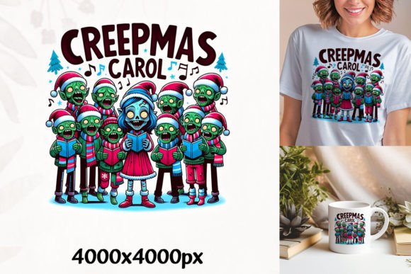 Elf Creepmas Carol Art PNG Graphic T-shirt Designs By Retro Sun