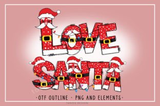 Love Santa Color Fonts Font By tanondesign 1