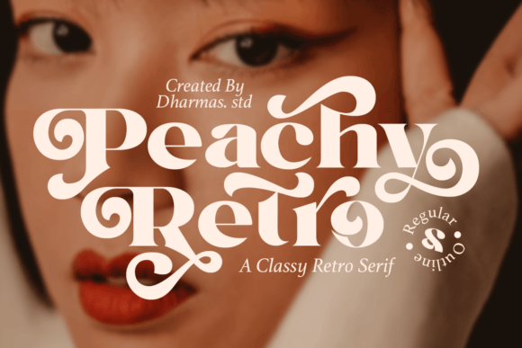 Peachy Retro Serif Font By Dharmas Studio