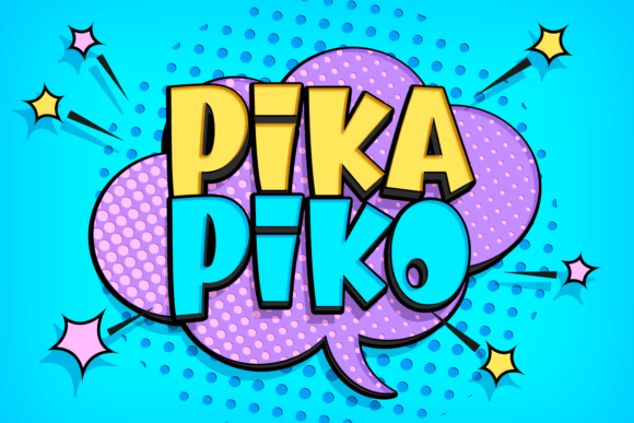 Pika Piko Display Font By Creative Fabrica Fonts