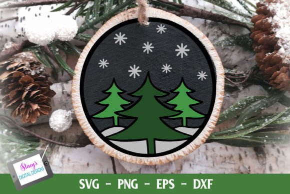 Christmas Ornament | Christmas Trees Grafica Creazioni Di stacysdigitaldesigns