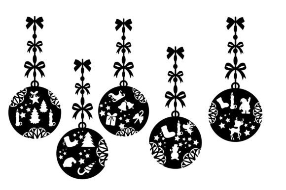Christmas Ornament Floral Ball Gráfico SVG 3D Por st