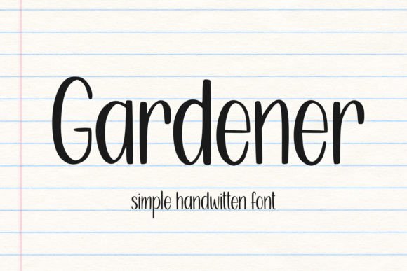 Gardener Fontes Sans Serif Fonte Por Abodaniel