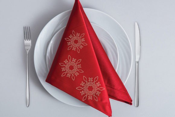 Snowflakes No. 1 Embroidery Design Kerst Borduurwerkdesigns Door art-hobbyt