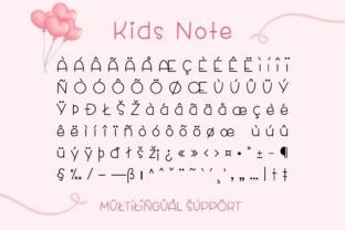Kids Note Skript-Schriftarten Schriftart Von AnningArts 7