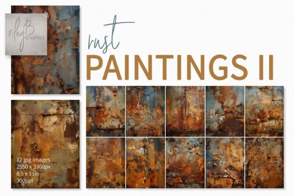Rust Paintings 2 Graphic AI Illustrations By rileybgraphics