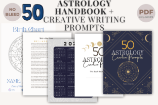 Astrology Handbook + 50 Creative Writing Graphic KDP Interiors By Nora as 1