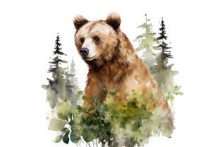 Bear Watercolor Paintings Collection Graphic Illustrations By Andreas Stumpf Designs 8