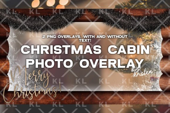 Christmas Cabin PNG Photo Overlay Graphic Illustrations By KristenLeeDSN