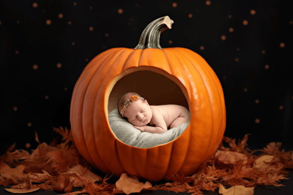 Halloween Newborn Digital Backdrops Graphic AI Graphics By BundleHub