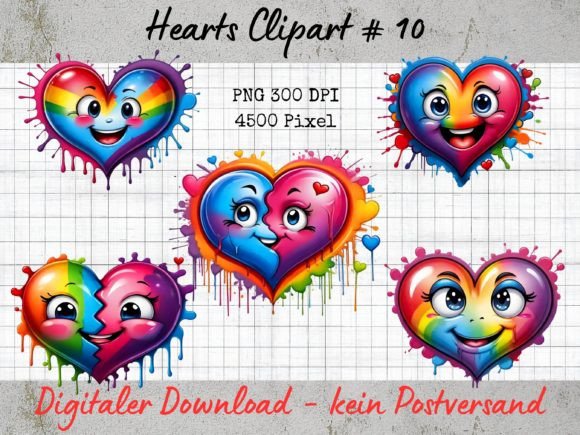 Hearts Clipart # 10 Illustration PNG transparents AI Par Thomas Mayer