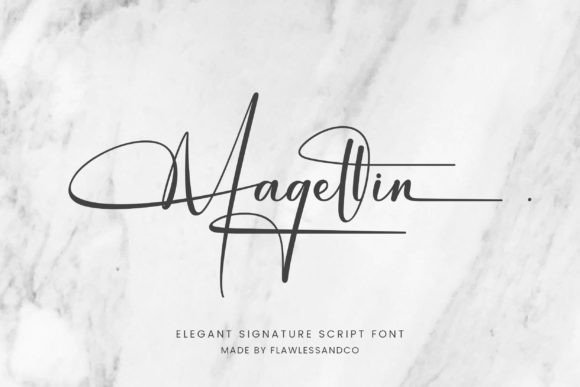 Magellin Script & Handwritten Font By Flawless And Co