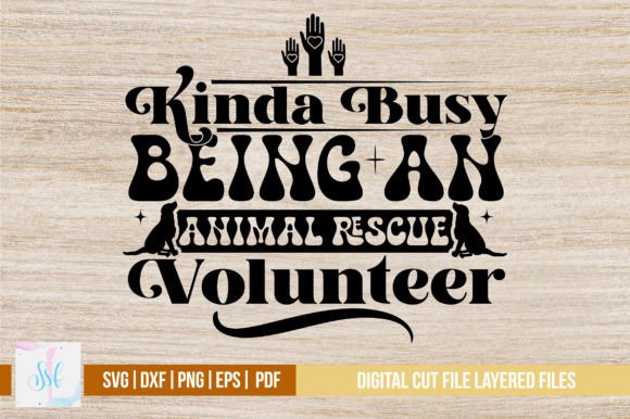 Animal Rescue Volunteer Svg Design Illustration Modèles d'Impression Par svgstudiodesignfiles