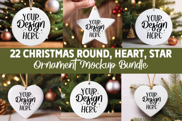 Christmas Gráfico Mockups de Productos Diseñados a Medida Por MockupStore