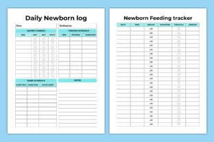 Editable Newborn Planner Canva Template Graphic KDP Keywords By designmela01 6