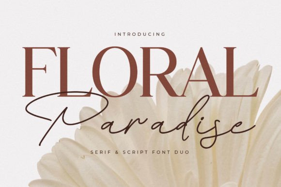 Floral Paradise Serif Font By Storytype Studio