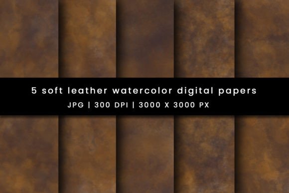 Leather Brown Digital Papers Graphic Backgrounds By Pugazh Logan