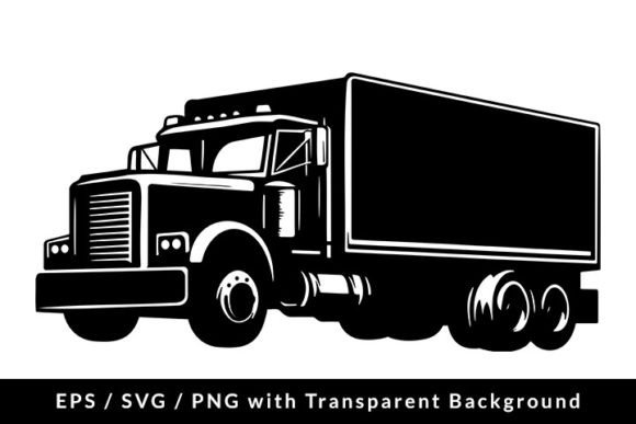 Retro Truck Silhouette Logo Template SVG Graphic Illustrations By Formatoriginal