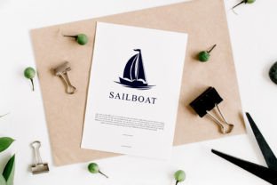 Sailing Boat Silhouette Yacht Logo Graphic Logos By kidsidestudio 2