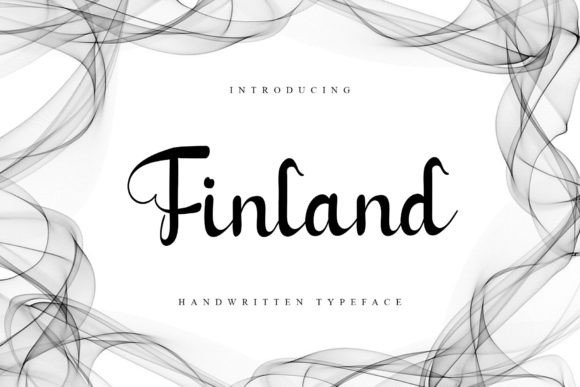 Finland Fontes Script Fonte Por GiaLetter