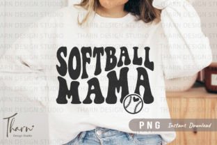 Softball Mama Sports Mom Png Sublimation Graphic T-shirt Designs By DSIGNS 1