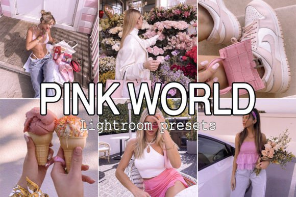 11 Pink Style Lightroom Presets Gráfico Acciones y Preajustes Por Presets by Yevhen