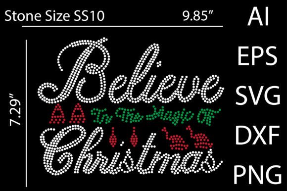 Believe in the Magic of Christmas Illustration Modèles d'Impression Par Trusted Designer