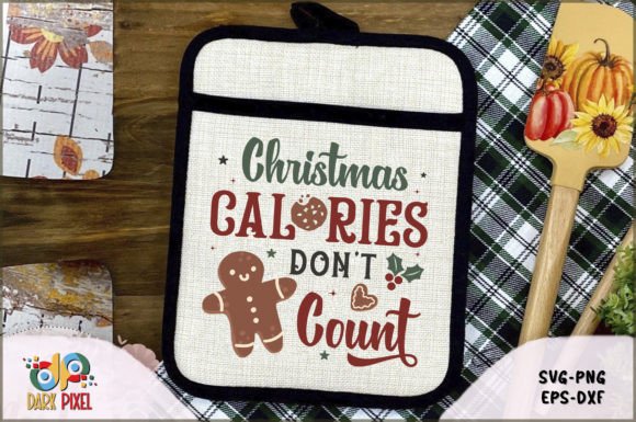 Christmas Calories Don't Count SVG Gráfico Artesanato Por Dark Pixel