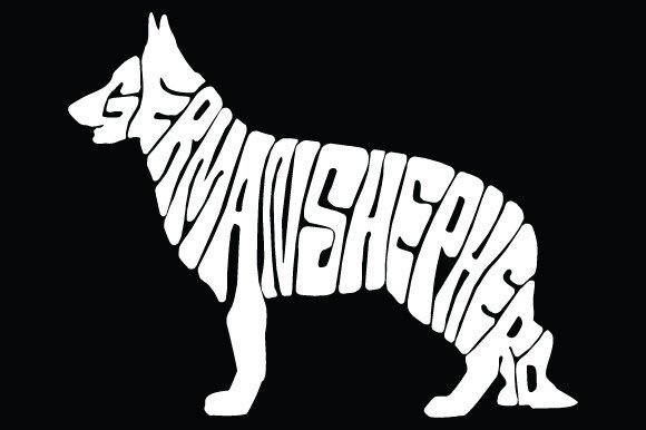 Dog Art Print, German Shepherd Graphic T-shirt Designs By adibrahman_bd