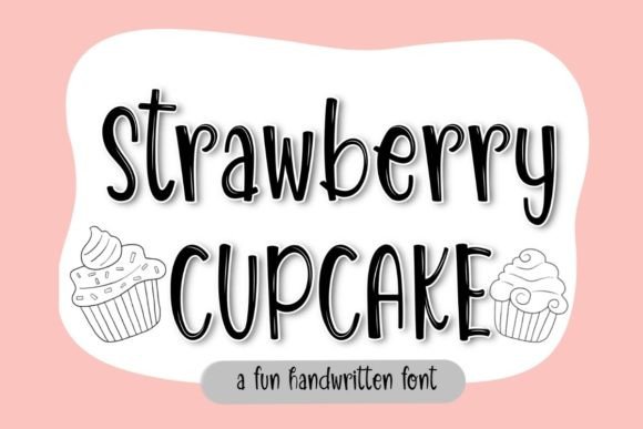 Strawberry Cupcake Font Display Font Di TheBlessier
