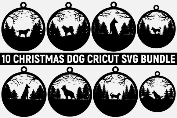 Christmas Dog Cricut SVG Bundle Graphic 3D Christmas By Creative T-Shirts