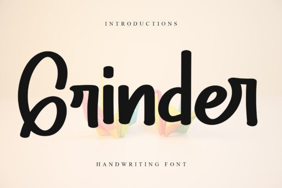 Grinder Display-Schriftarten Schriftart Von YanStudio