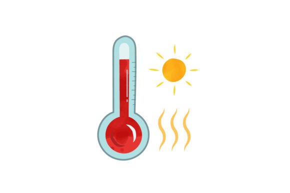 Hot Clipart Weather, Thermometer Icon Graphic Crafts By NbikhArt