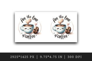 Love of Coffee Tumbler, Mug Wrap Clipart Graphic Crafts By Tati Design 4