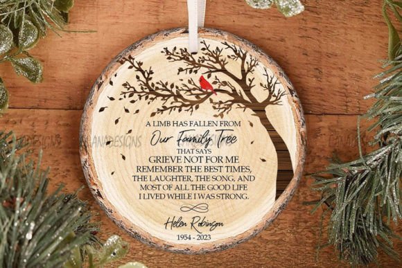 Mom Memorial Ornament PNG Graphic Crafts By L.ANADesigns