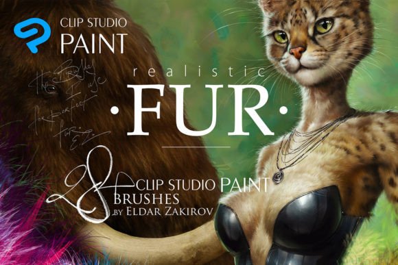 Realistic FUR Brushes 4CLIP STUDIO PAINT Graphic Brushes By Ldarro