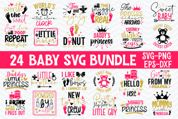 Baby SVG Bundle Gráfico Manualidades Por CraftArt