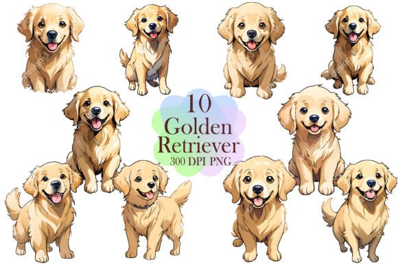 Golden Retriever Dog Graphic Crafts By SR Design