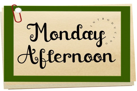 Monday Afternoon Script & Handwritten Font By GiaLetter