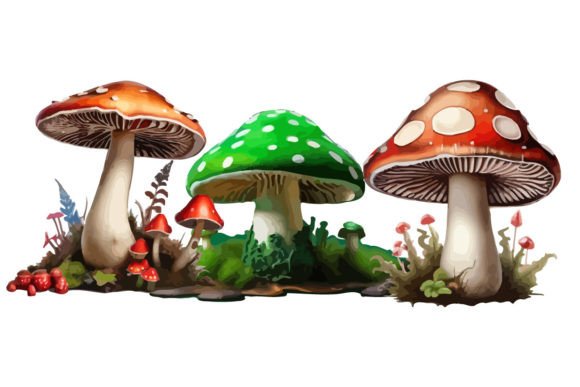 Mushroom Gráfico Artesanato Por Mousumebd