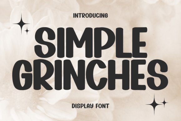 Simple Grinches Polices d'Affichage Font By Minimalist Eyes