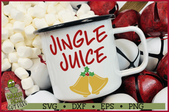 Jingle Juice Christmas SVG Graphic Crafts By Crunchy Pickle