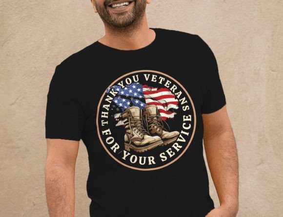 Veterans Day Png, Thank You Veterans Graphic T-shirt Designs By DeeNaenon
