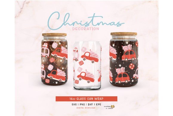 Christmas Car Glass Can Wrap SVG Graphic Crafts By Janatshie