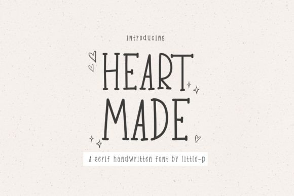 Heart Made Skript-Schriftarten Schriftart Von Issie_Studio