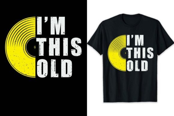 Retro 80s 90s Tshirt Design I'm This Old Afbeelding T-shirt Designs Door shihabmazlish87